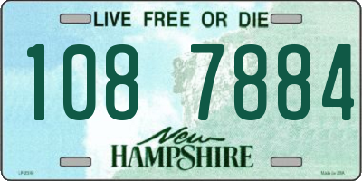 NH license plate 1087884