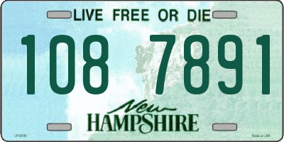 NH license plate 1087891