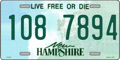 NH license plate 1087894