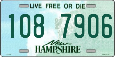 NH license plate 1087906