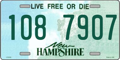 NH license plate 1087907