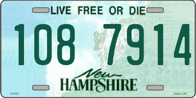 NH license plate 1087914