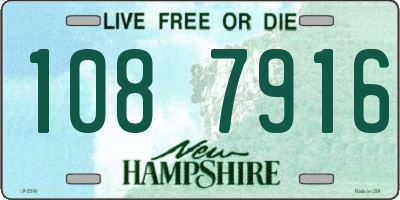 NH license plate 1087916