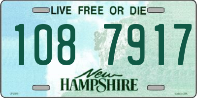 NH license plate 1087917