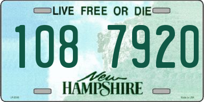 NH license plate 1087920