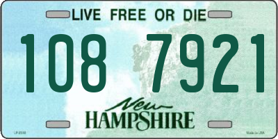NH license plate 1087921