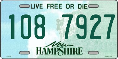 NH license plate 1087927