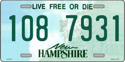 NH license plate 1087931