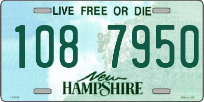 NH license plate 1087950