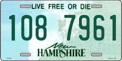 NH license plate 1087961