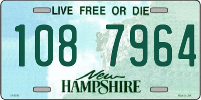 NH license plate 1087964