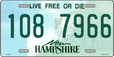 NH license plate 1087966