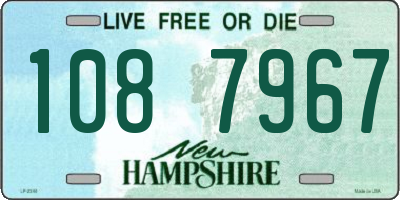 NH license plate 1087967