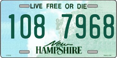 NH license plate 1087968