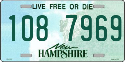 NH license plate 1087969