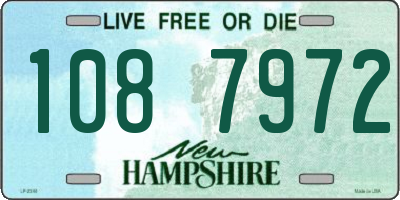 NH license plate 1087972