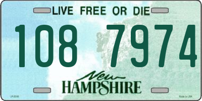 NH license plate 1087974