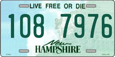 NH license plate 1087976