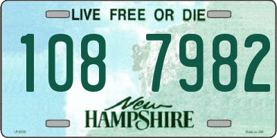 NH license plate 1087982