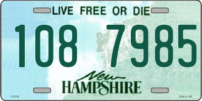 NH license plate 1087985