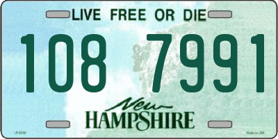 NH license plate 1087991