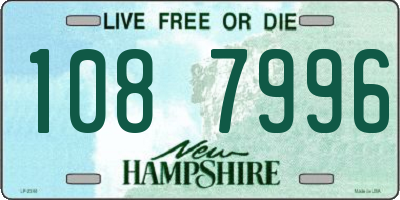 NH license plate 1087996