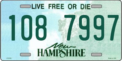 NH license plate 1087997
