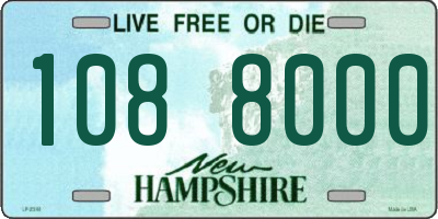 NH license plate 1088000