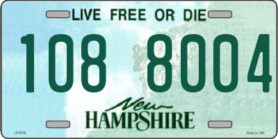 NH license plate 1088004