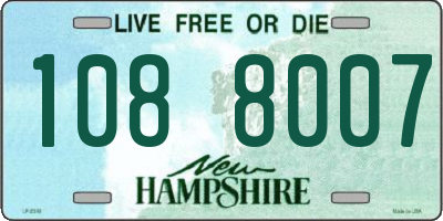 NH license plate 1088007
