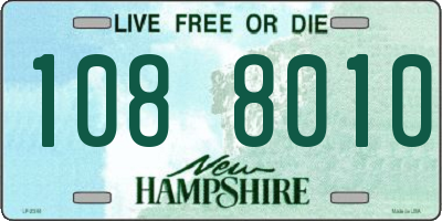 NH license plate 1088010