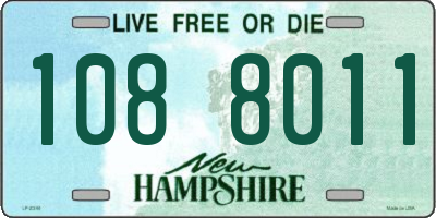 NH license plate 1088011
