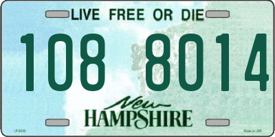 NH license plate 1088014