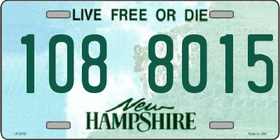 NH license plate 1088015