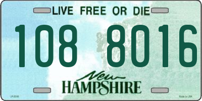 NH license plate 1088016