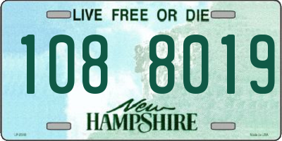 NH license plate 1088019