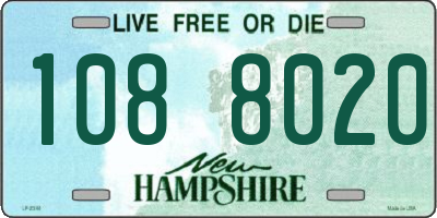 NH license plate 1088020