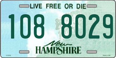 NH license plate 1088029