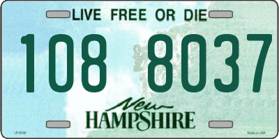 NH license plate 1088037