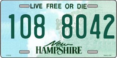 NH license plate 1088042