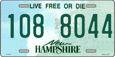 NH license plate 1088044
