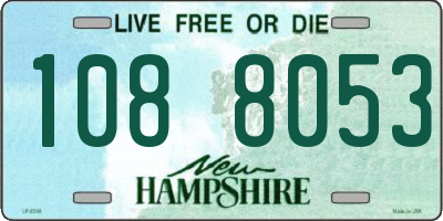 NH license plate 1088053