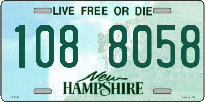 NH license plate 1088058