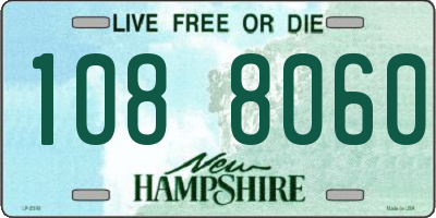 NH license plate 1088060