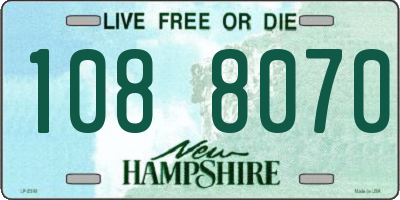 NH license plate 1088070