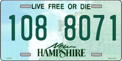 NH license plate 1088071