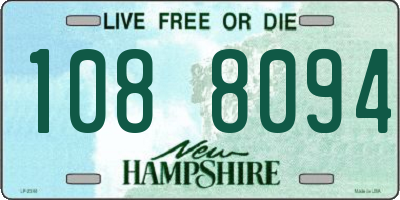 NH license plate 1088094