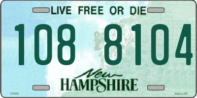 NH license plate 1088104