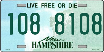 NH license plate 1088108