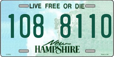 NH license plate 1088110
